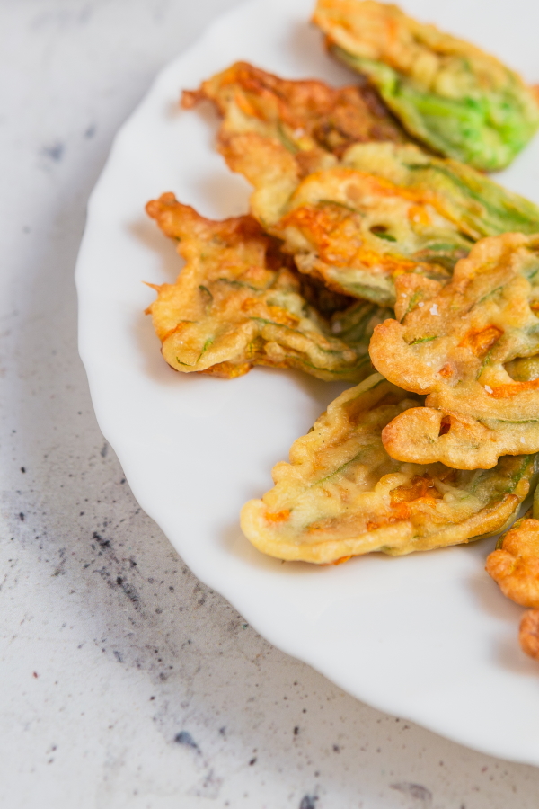 Padleti aux fleurs de courgette